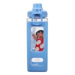 DISNEY LILO & STITCH 24 OZ. SQUARE SILICONE SLEEVE WATER BOTTLE