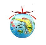 Florida Map 3" Ball Ornament