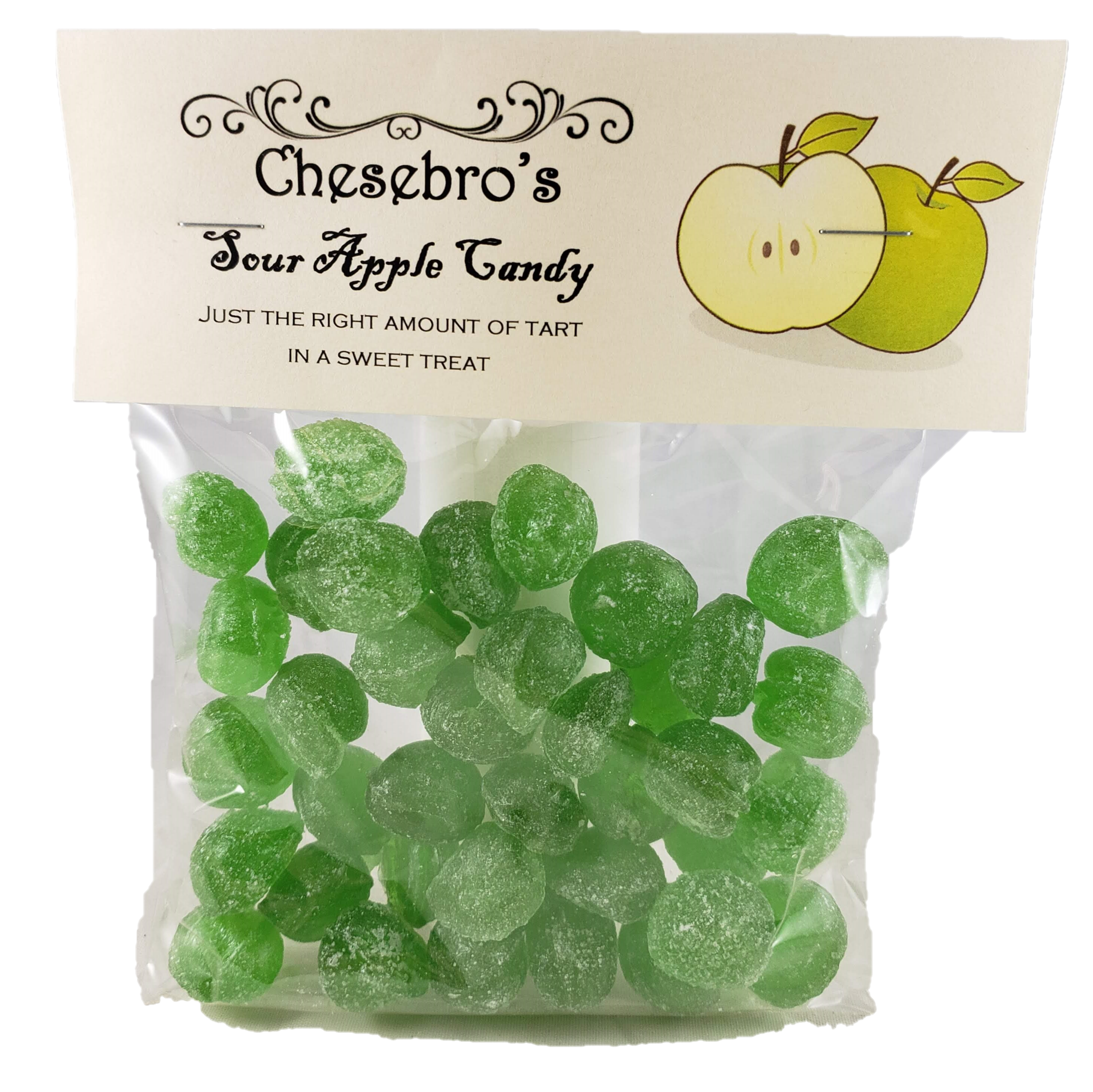 Sour Apple Hard Candy Drops, 4.5 ounces