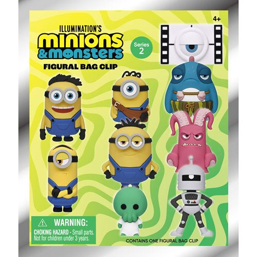 Minions Movie 3D Foam Bag Clip, Series 2