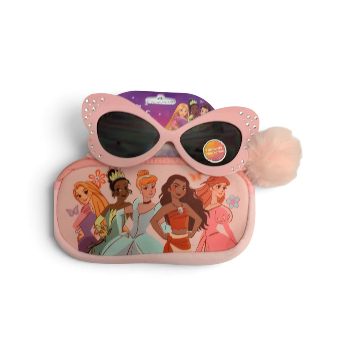 Disney Princess Kids Sunglasses & Case Set, UV Protection