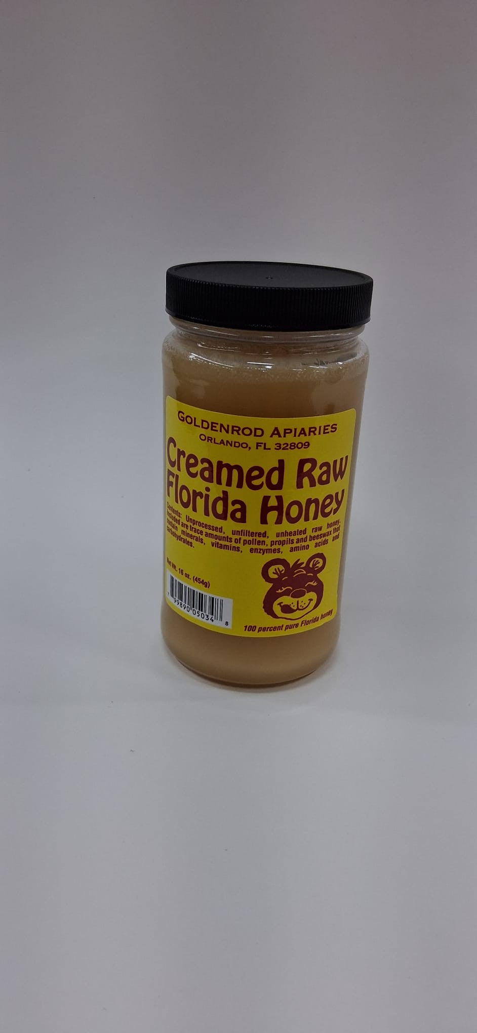 Goldenrod Apiaries Creamed Raw Florida Honey 1LB
