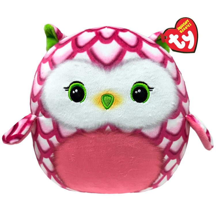 Tootie The Pink Owl Squishy Beanie 10" TY