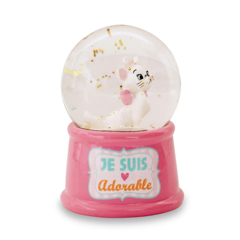 Aristocats Marie "Je Suis Adorable" Light-Up Mini Snow Globe