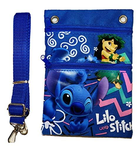 Disney Lilo and Stitch Canvas Pencil Case Anime Figures Zipper Pen