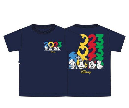 2023 Youth Disney Mickey, Pluto, Donald and Goofy Navy Shirt
