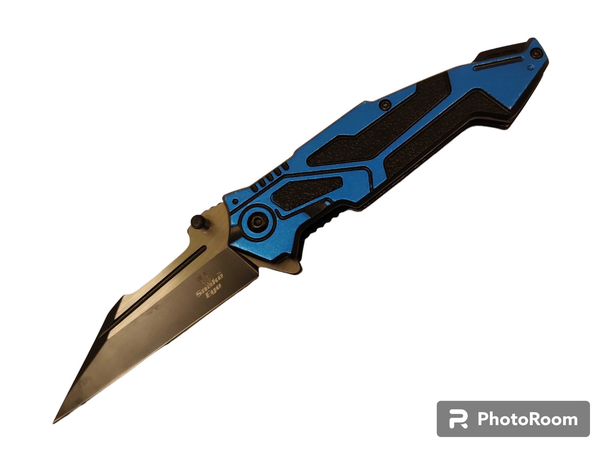 Blue Snake Eye Tactical Spring Assist Knife