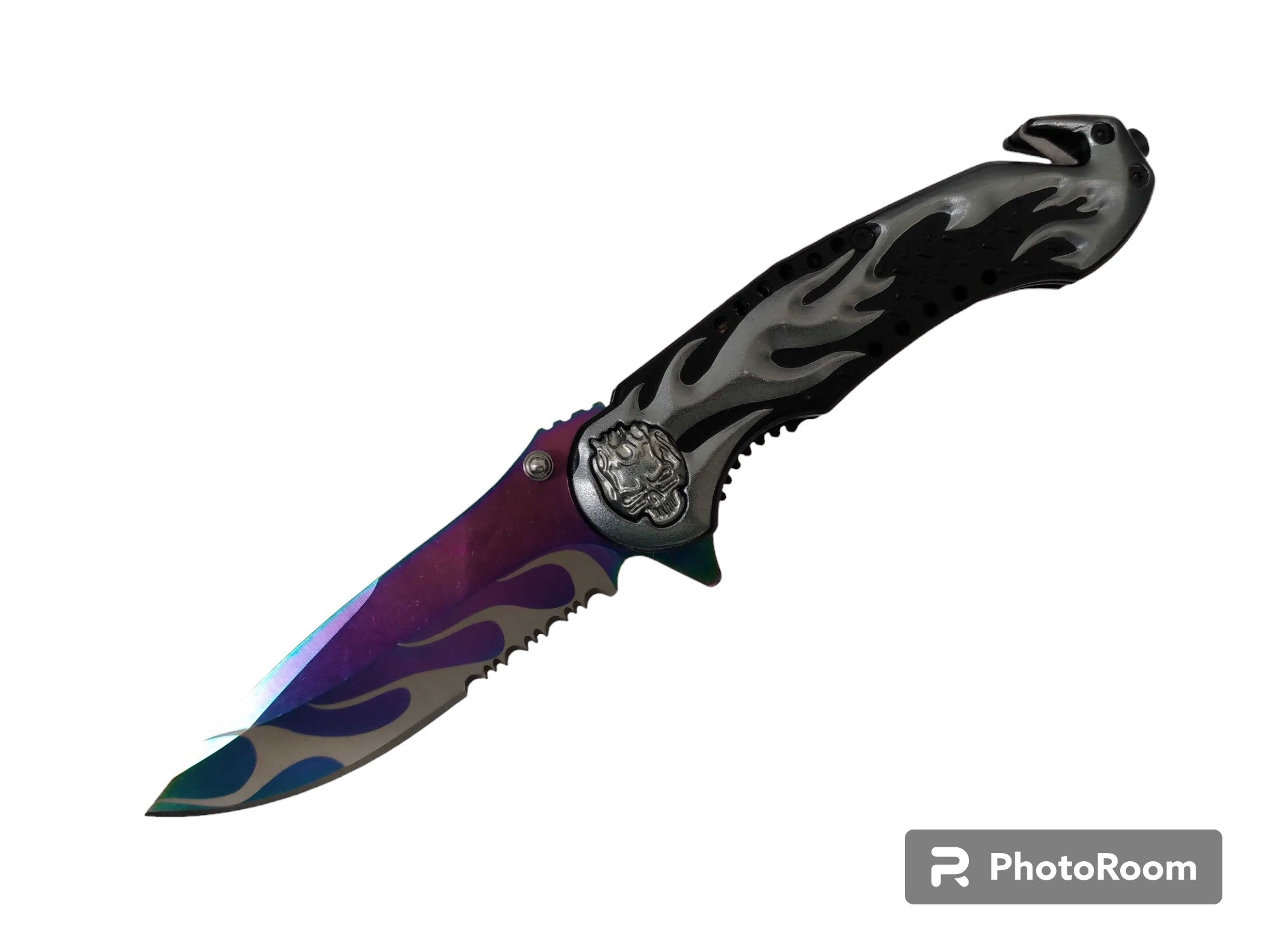 Rainbow Snake Eye Spring Assisted Knife