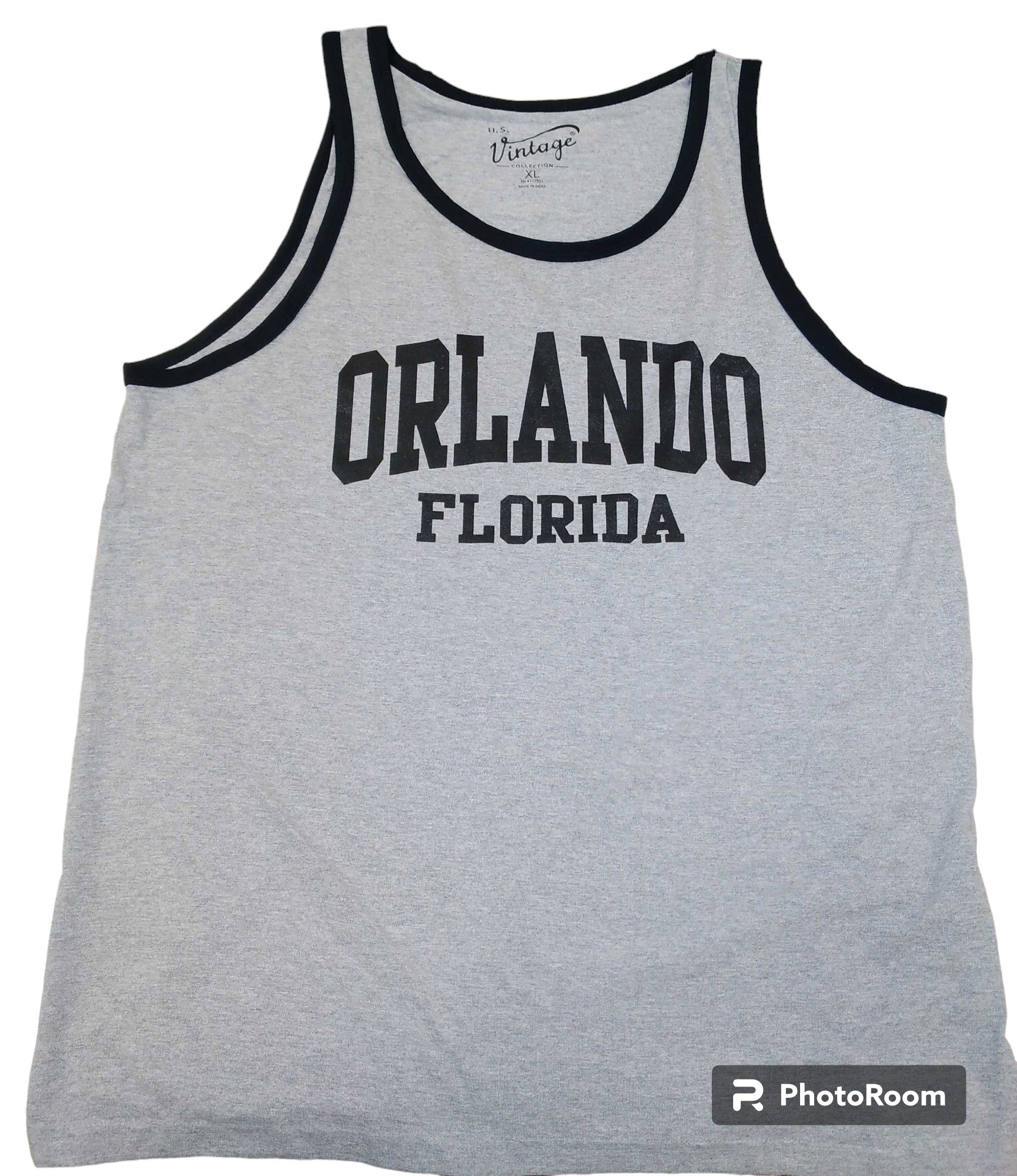 Heather Grey Men's Solid Tank Top