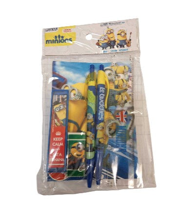 Minions Blue Stationery Set British Minion Mania