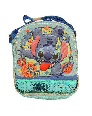 3D Sequin Stitch Lunch Bag w/Long Strap