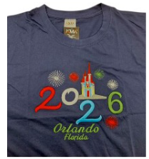 2026 Orlando Florida Castle Navy T-Shirt - Toddler