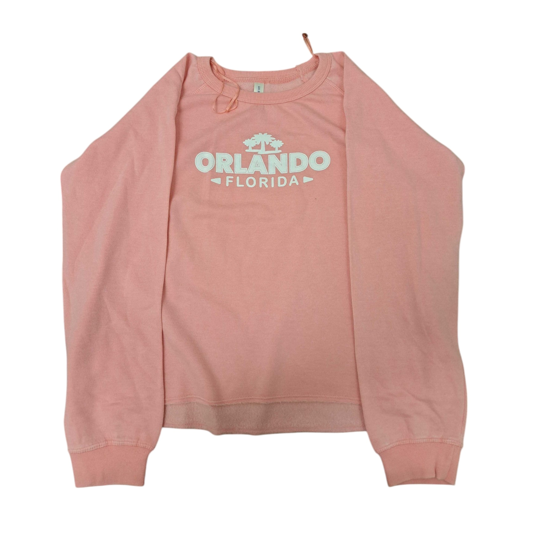 Ladies Snuggly Orlando Florida Fleece Scoopy Neck Conch