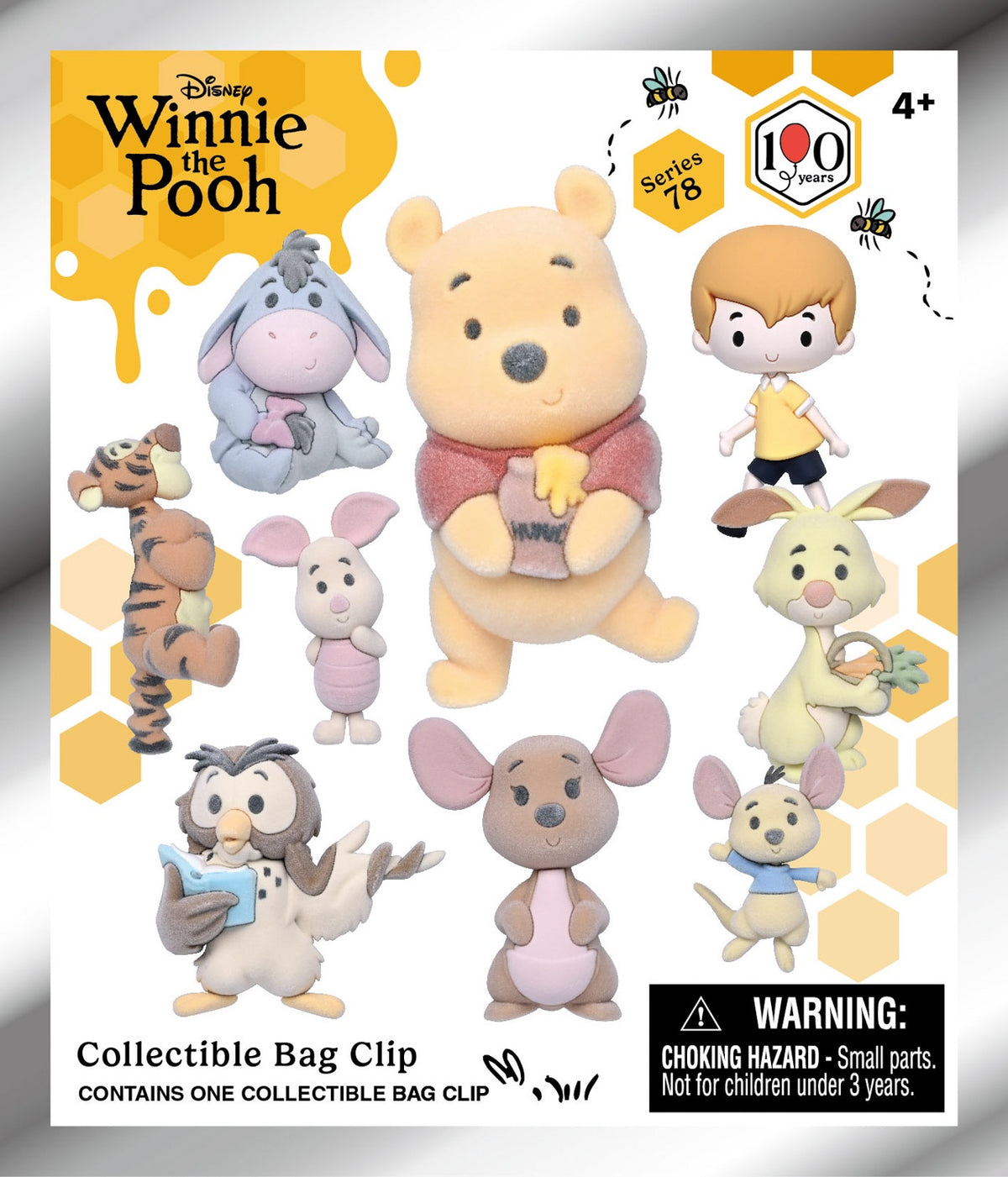Winnie The Pooh 3D Foam Bag Clip, Series 78