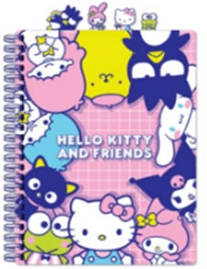 Hello Kitty And Friends Tab-Journal 60 Sheets Pink