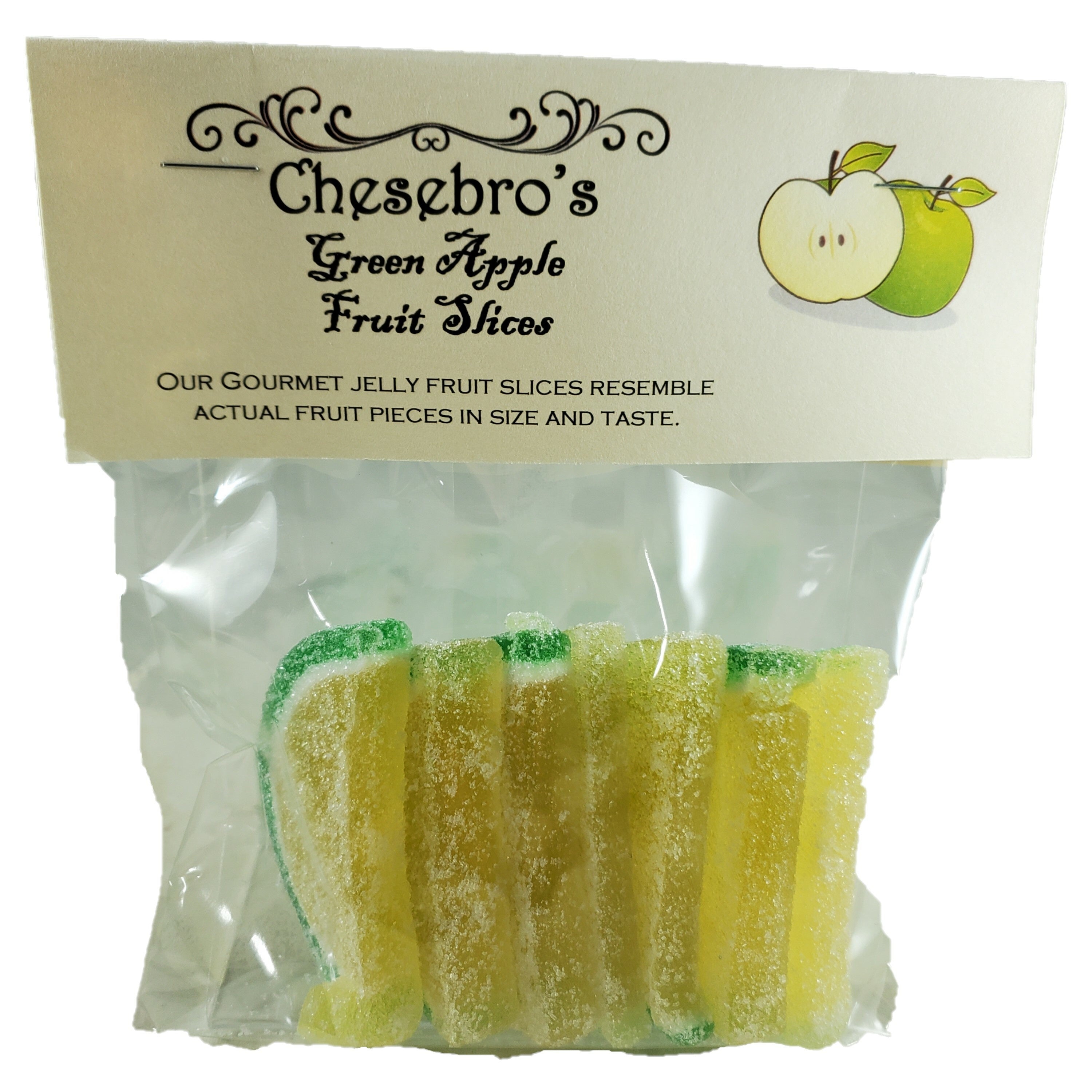 Gourmet Green Apple Jelly Fruit Slices