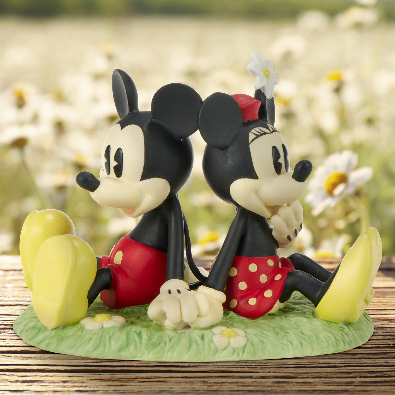 You’re My Happy Place Disney Mickey Mouse and Minnie Mouse Figurine