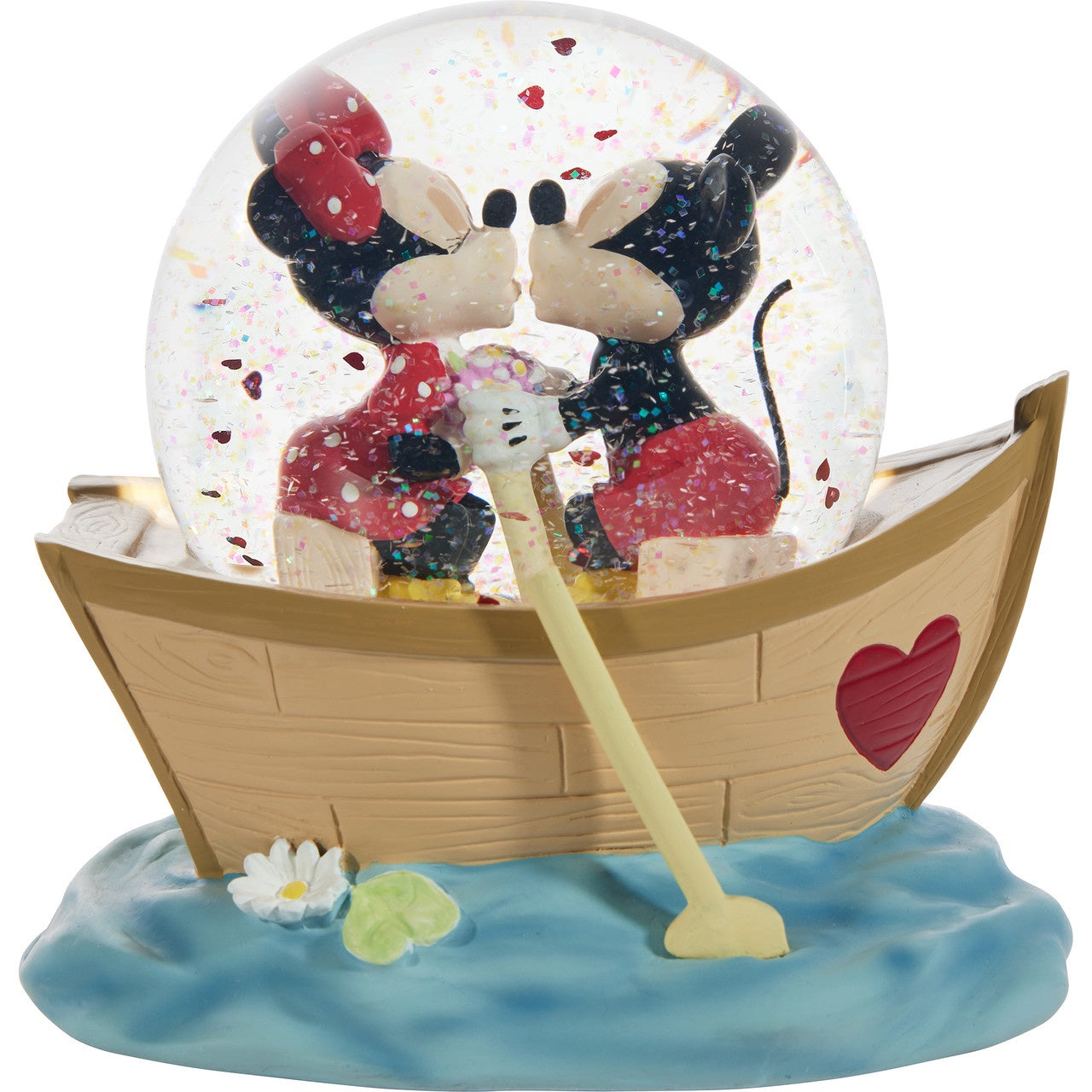 We Will Never Drift Apart Disney Mickey Mouse and Minnie Mouse Musical Snow Globe