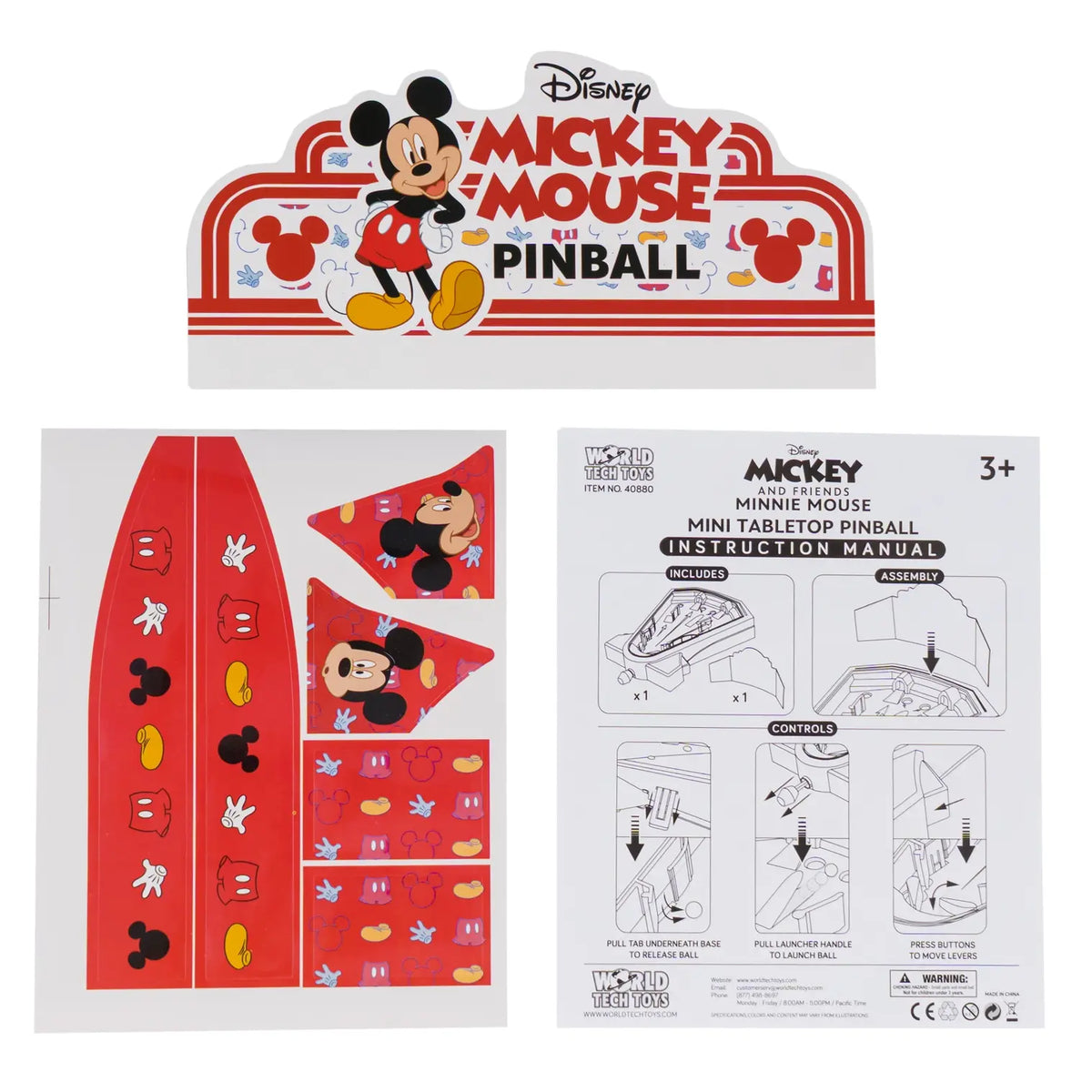 Disney Mickey and Friends Mini Tabletop Pool Game Playset