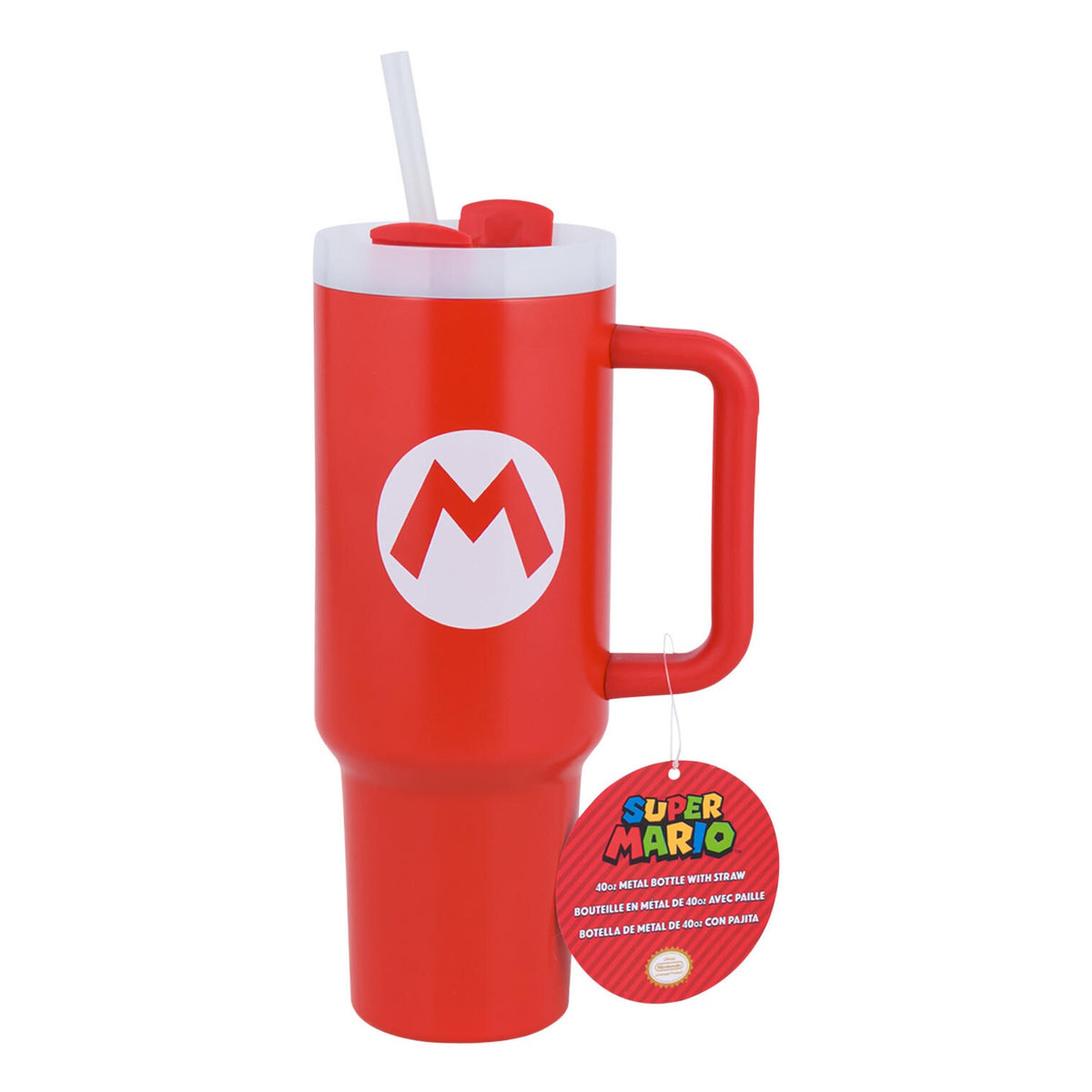 Super Mario Stainless Steel Travel Cup Tumbler, 40 oz