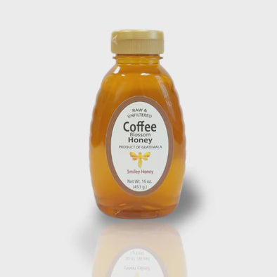 Coffee Blossom Honey One  Pound Plastic Bottle