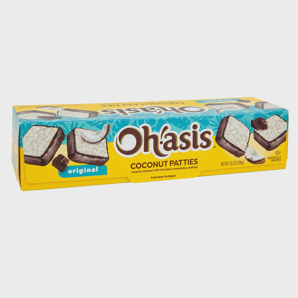 (4 PACK) OH!ASIS 10.5 oz. Coconut Patties 8 Individually Wrapped Original Flavor