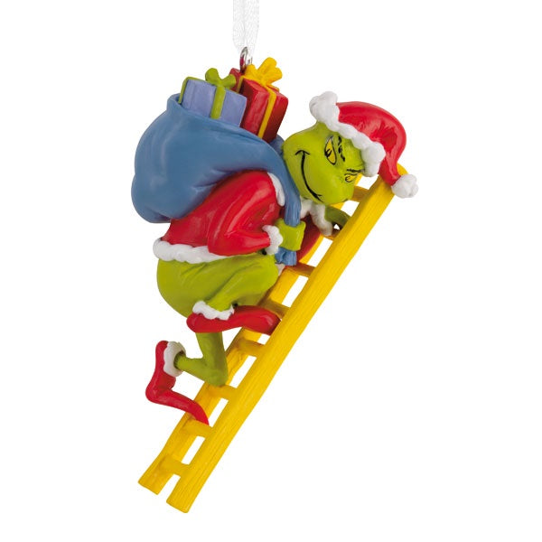 Dr. Seuss™ The Grinch on Ladder Ornament
