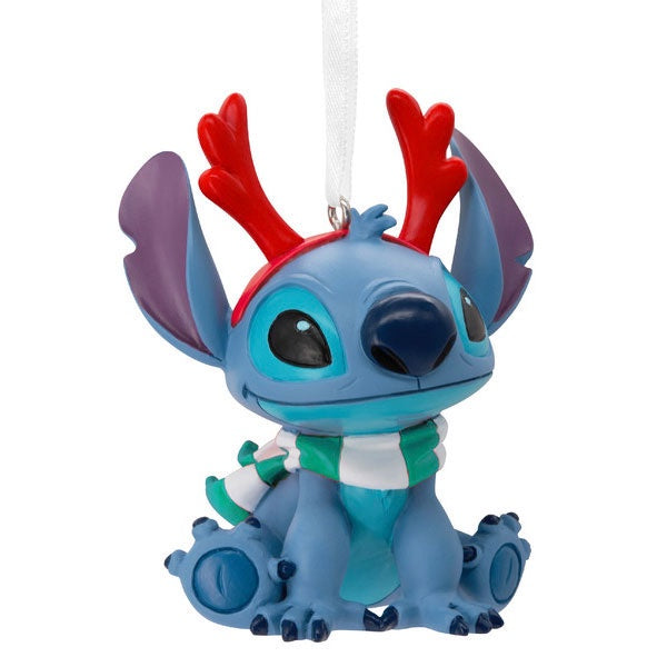 Disney Stitch with Antlers Ornament