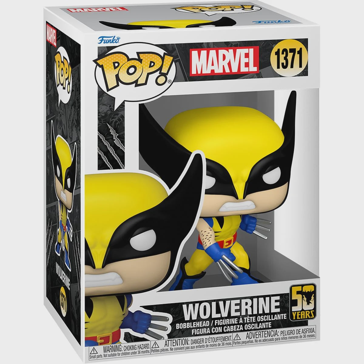 Mean Face Wolverine 50th Anniversary  Funko Pop! Vinyl Figure