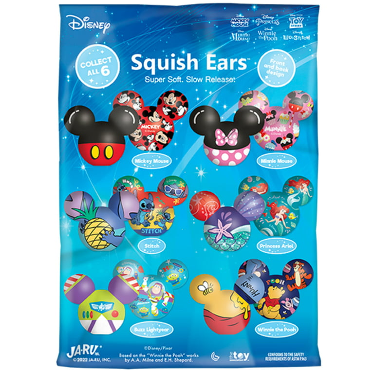 Disney Squish Ears, Slow Rise Foam, 2 Sides, 1 Piece, Novelty Toy