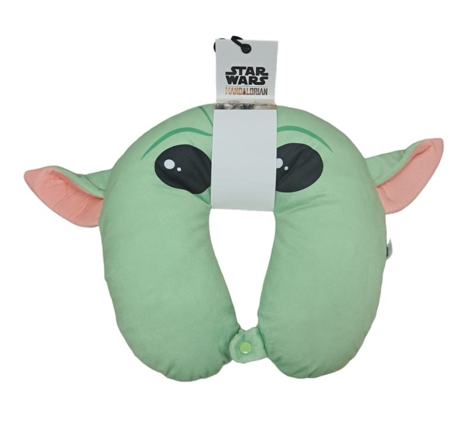 Star Wars Grogu 3D Ears Neck Pillow Green