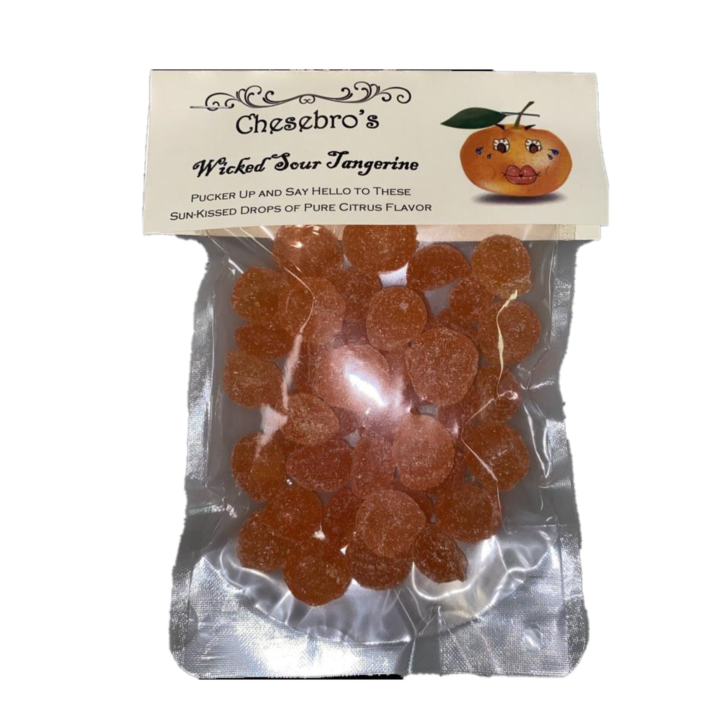 Wicked Sour Tangerine Hard Candy Drops, 4.5 ounces