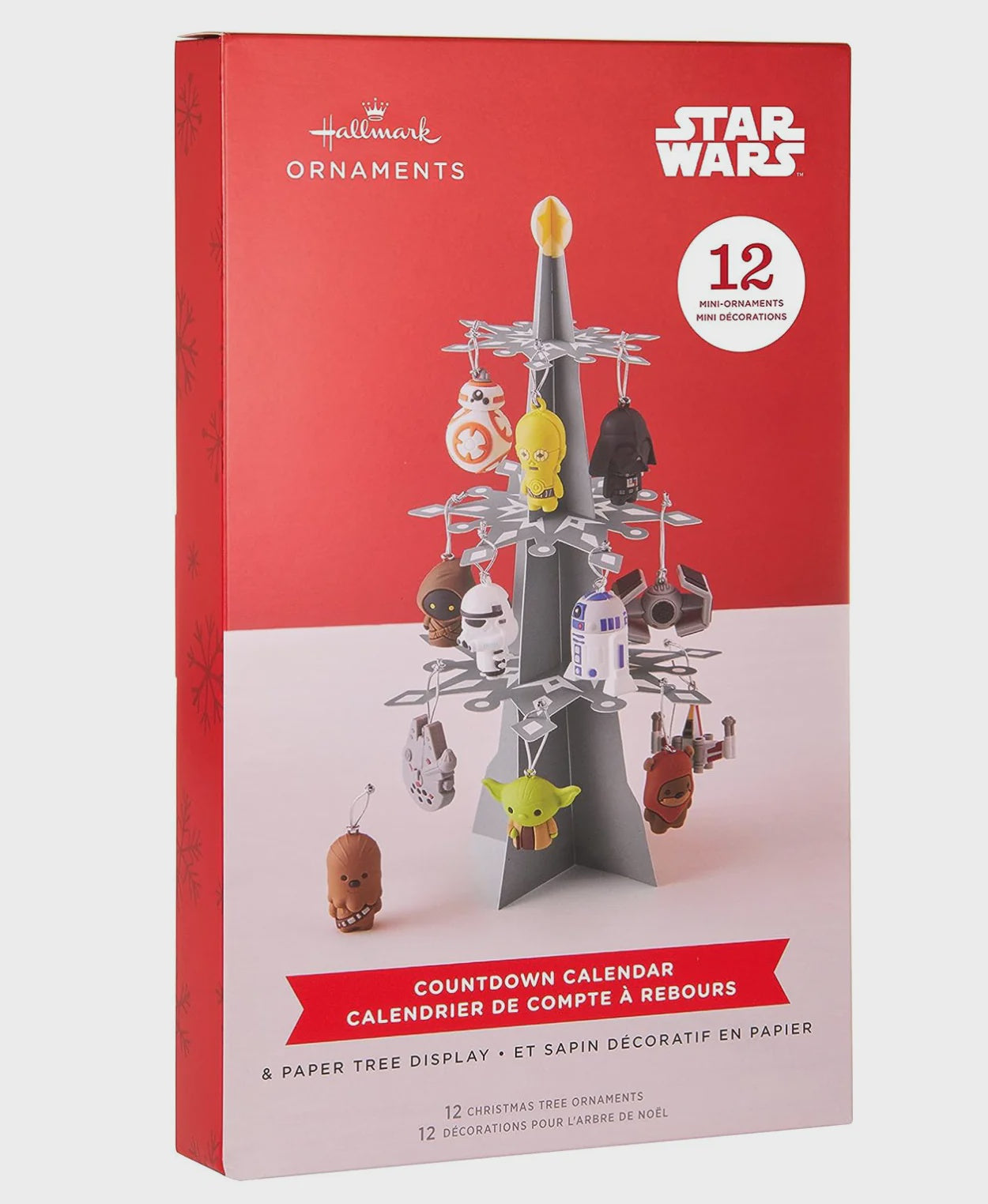 Star Wars™ Hallmark Countdown Calendar Paper Tree Set With 12 Mini Ornaments