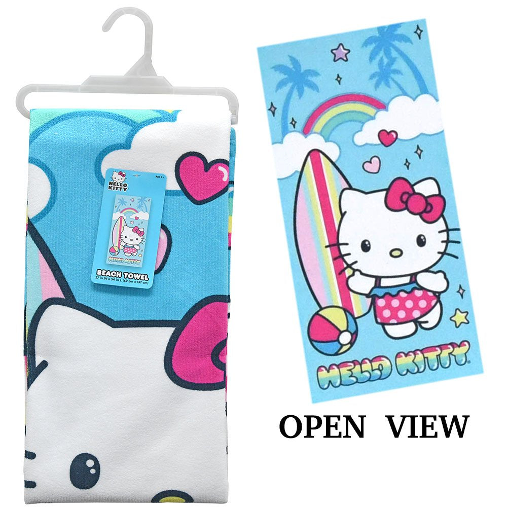 Hello Kitty "Surf" Microfiber Beach Towel 27x54