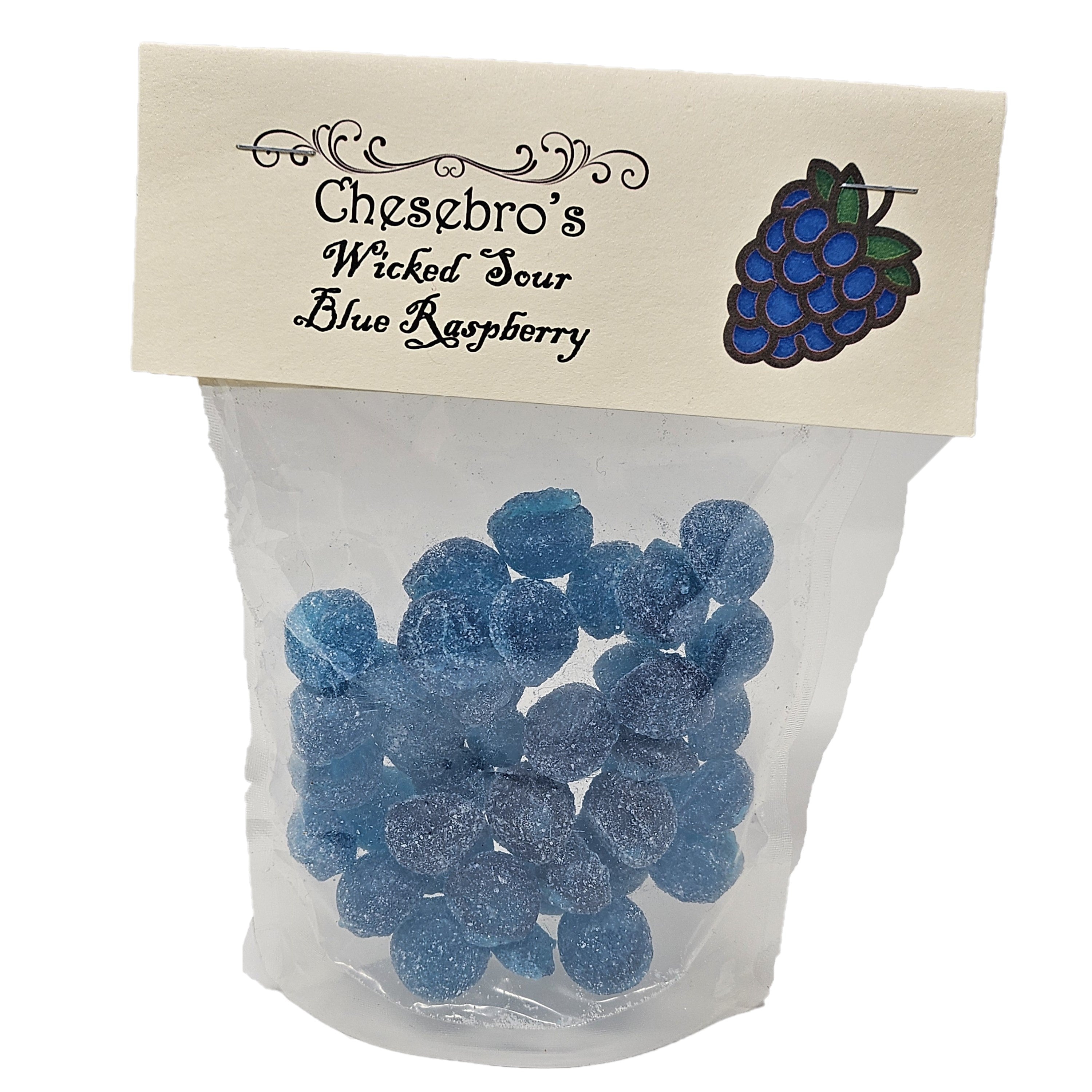 Wicked Sour Blue Raspberry Hard Candy Drops, 4.5 ounces