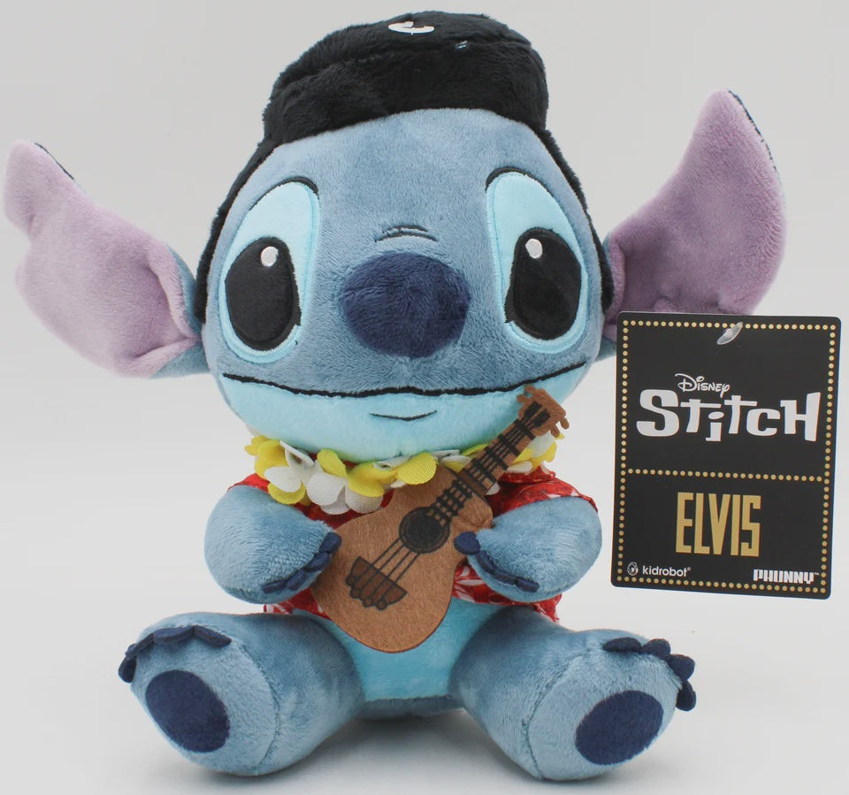 Disney Lilo & Stitch Elvis Stitch Blue Hawaiian 8" Plush
