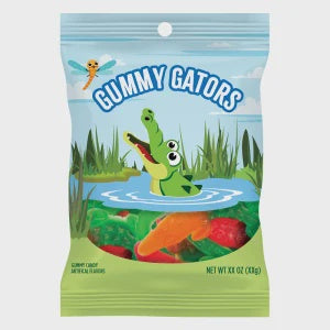 Clever Candy Gummy Gators, 4.5 oz Peg Bag