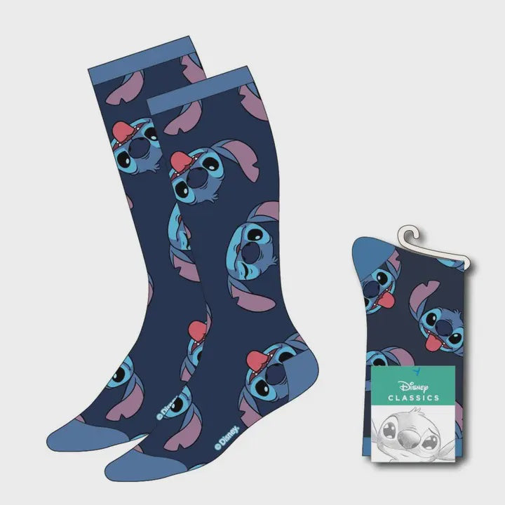 Adorable Stitch Face Dark Blue Sock/ 36-43