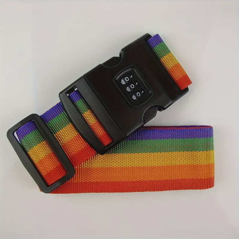 Colorful Luggage Strap w/ Combination