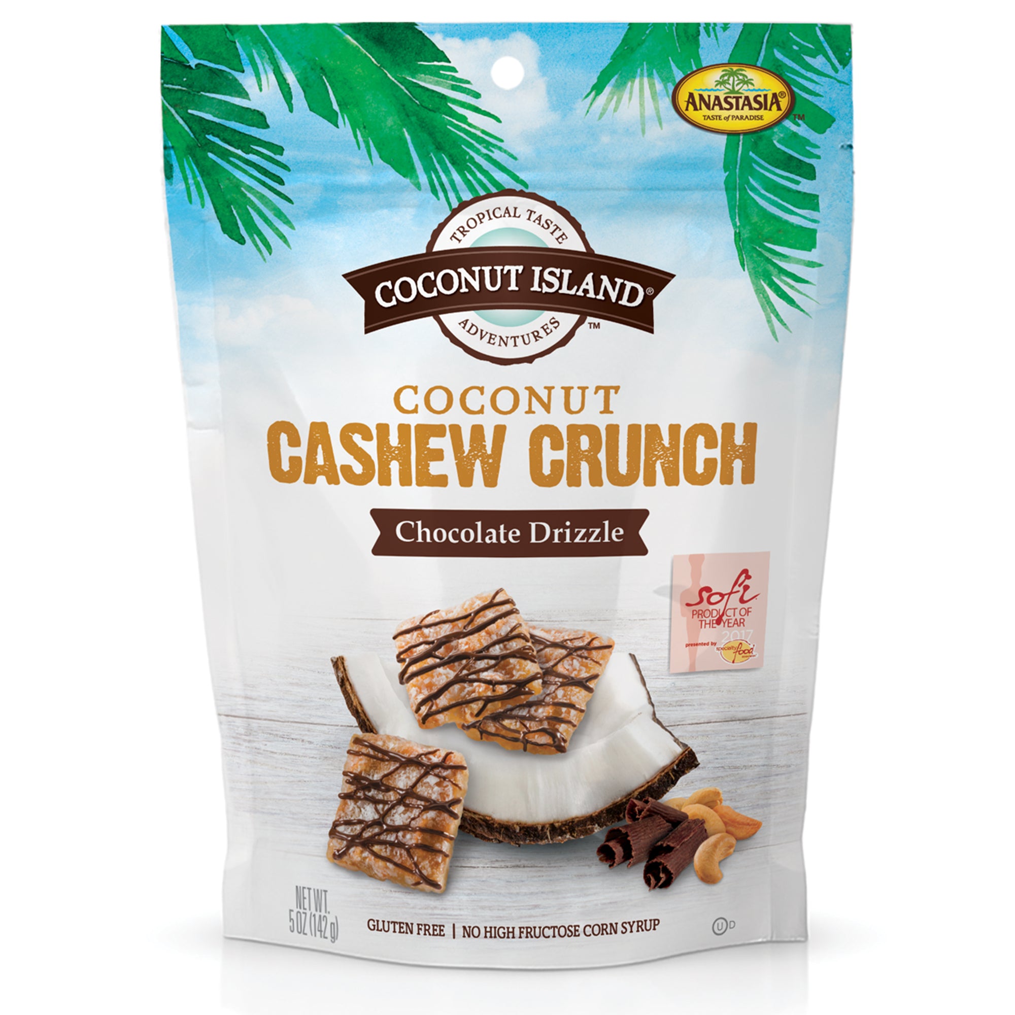 Coconut Cashew Crunch Chocolate Drizzle 5oz