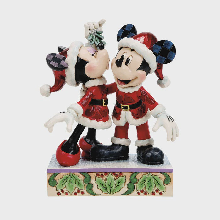 Mickey & Minnie Mistletoe Figurine