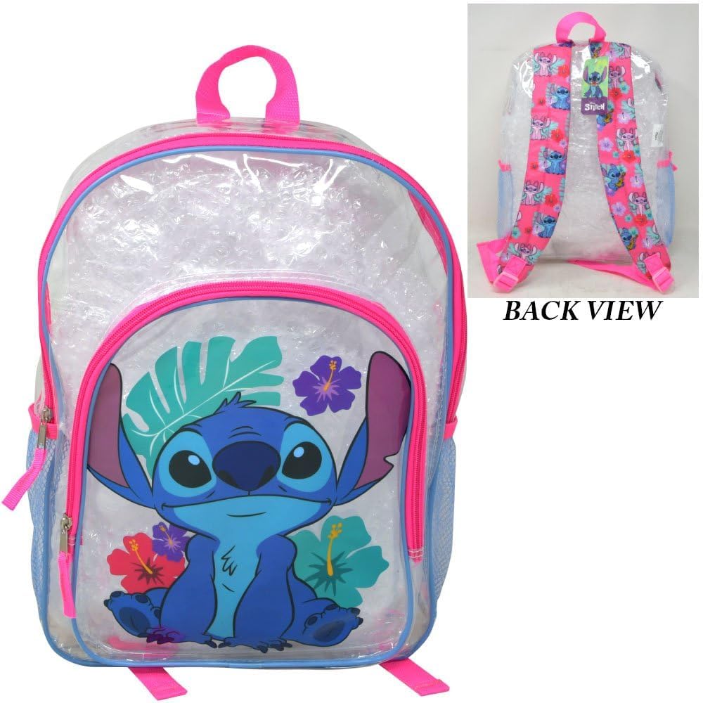 Disney Lilo & Stitch Transparent 16" Backpack
