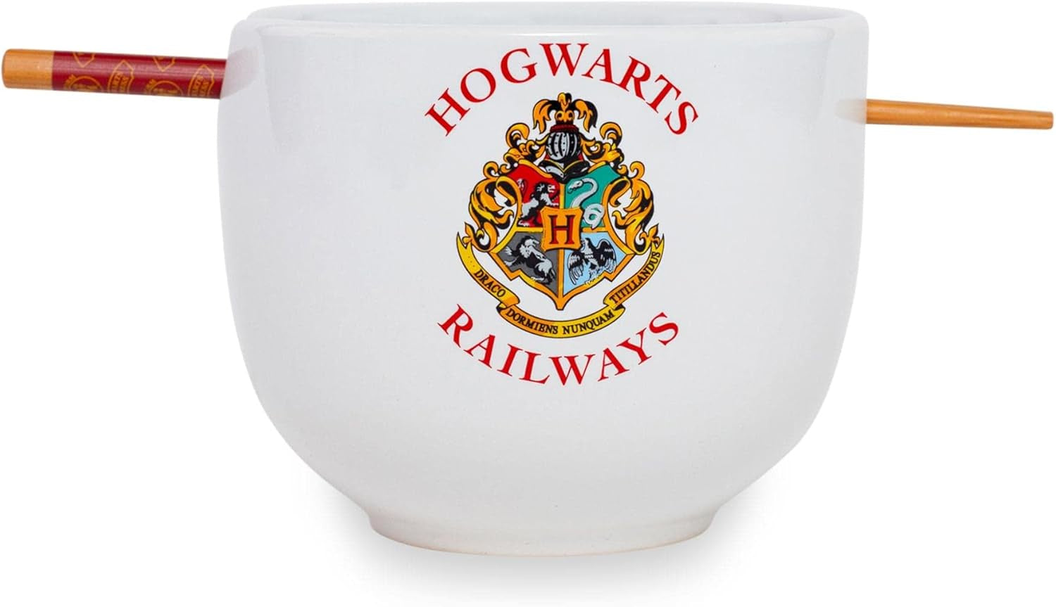 Harry Potter Crest Platform Icons  20oz Ceramic Ramen Bowl with Chopsticks