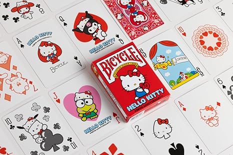 Bicycle Red Hello Kitty Playing Cards