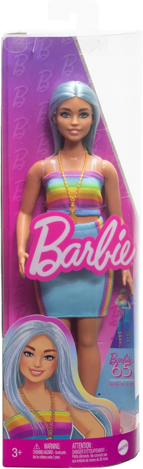 Barbie Fashionistas w/ Long Blue Hair 65th Anni. Fashion Doll