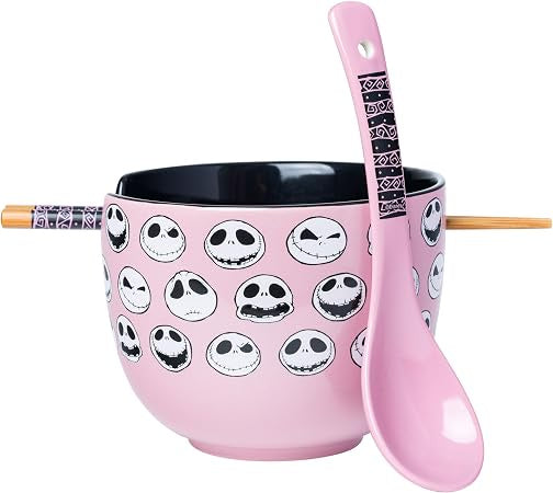 NBC Emoji Jack Heads 20oz Ceramic Ramen Bowl