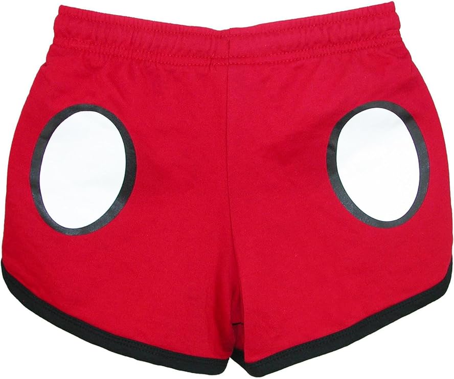 Disney Junior Ladies Mickey Mouse Shorts Red