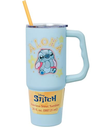 Lilo & Stitch Aloha Airbrush 30oz Stainless Steel Tumbler w/ Handle