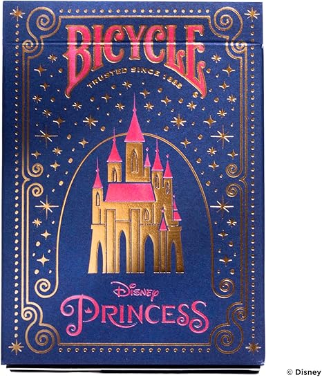 Bicycle Disney Princess Inspired Playing Cards Pink/ Navy 1pc