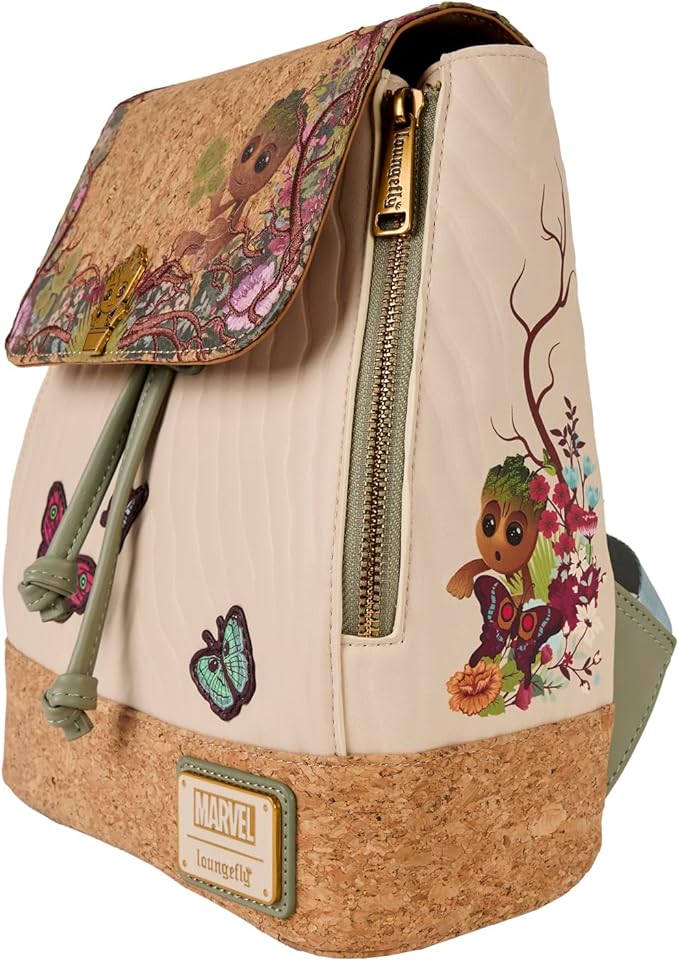 Loungefly Marvel Guardians Of The Galaxy Groot w/ Butterflies Mini Backpack